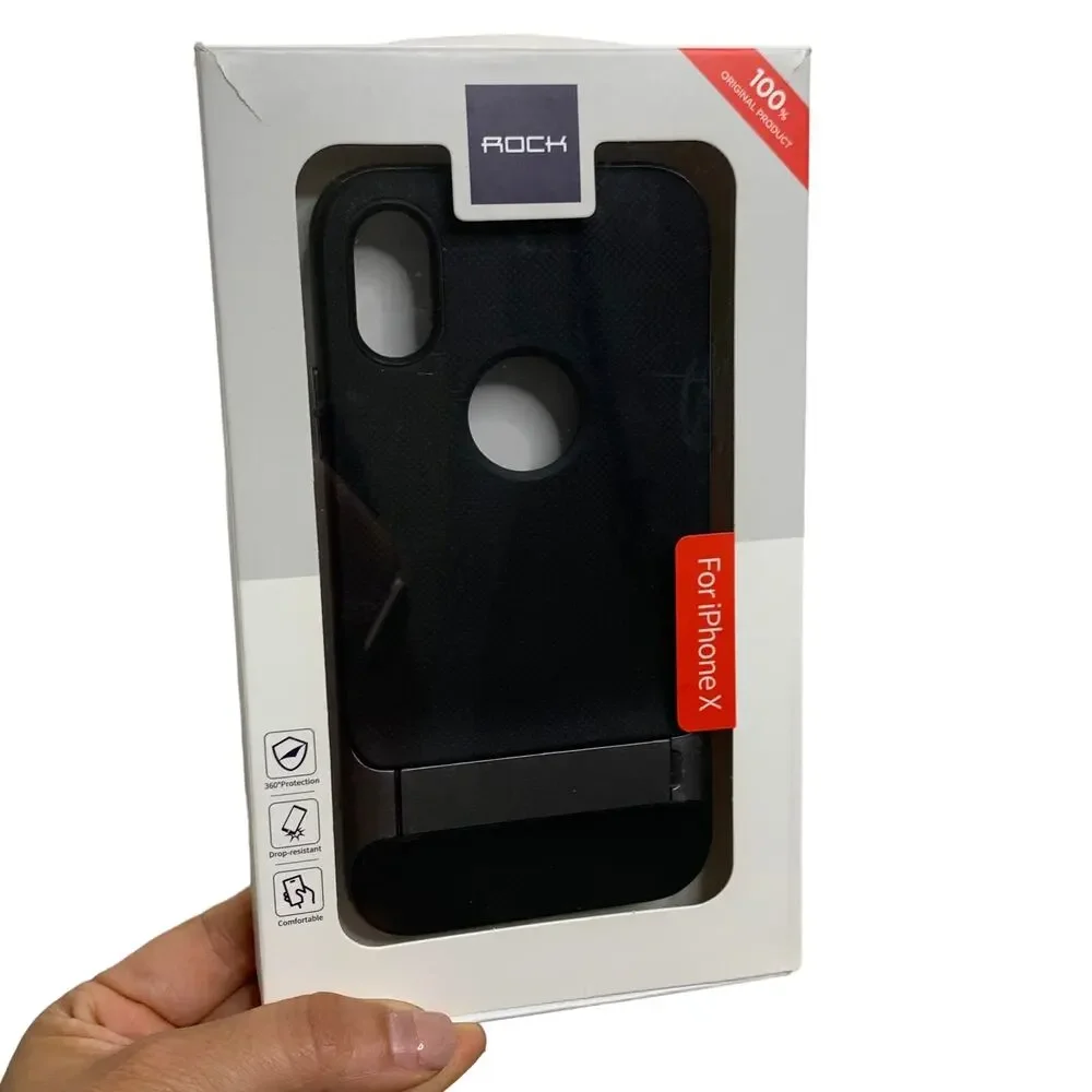 ROCK Royce Series Protection Case Kickstand Ultra Thin Shock Proof for iPhone X